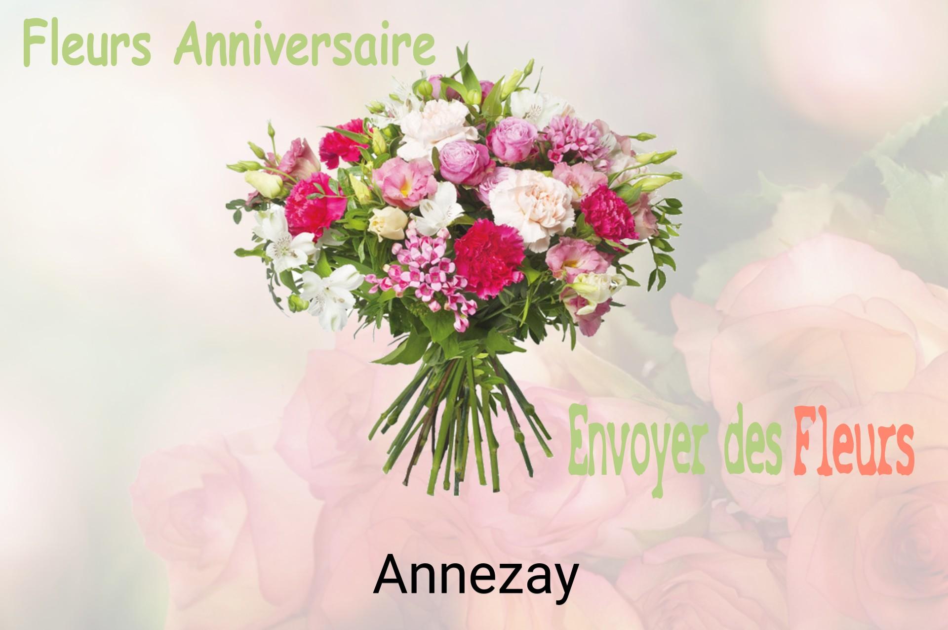 Bouquet de fleurs d’anniversaire livré à Annezay